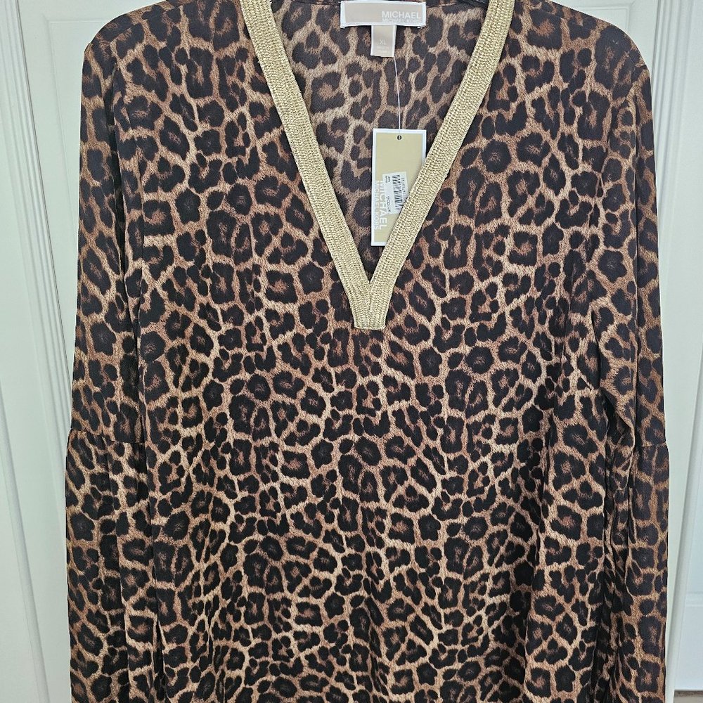 Michael kors leopard top